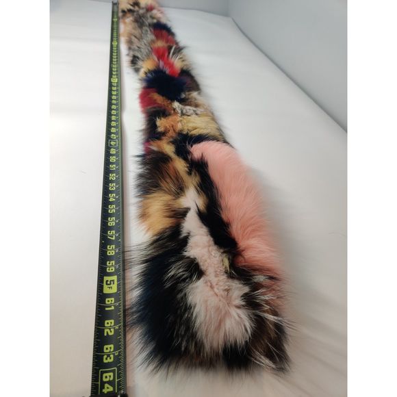 BNWOT Multicolor Fox Fur Scarf/Infinity Scarf Made by Befur on Etsy - Picture 16 of 16